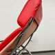 Fauteuil lounge rouge du milieu du siècle
