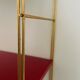 Modular vintage wall shelf, black and red metal circa 1960s