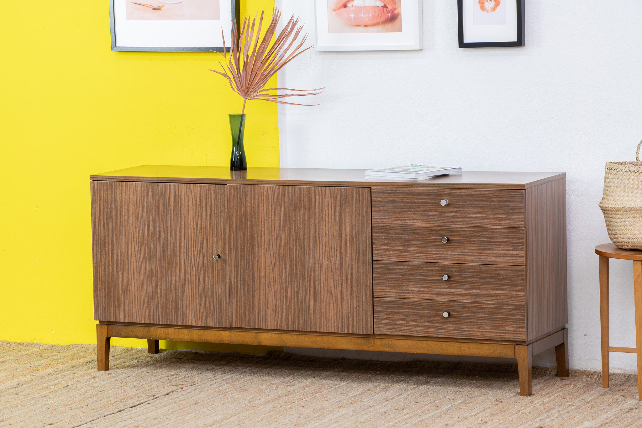 Vintage Scandinavian Enfilade – 165 cm