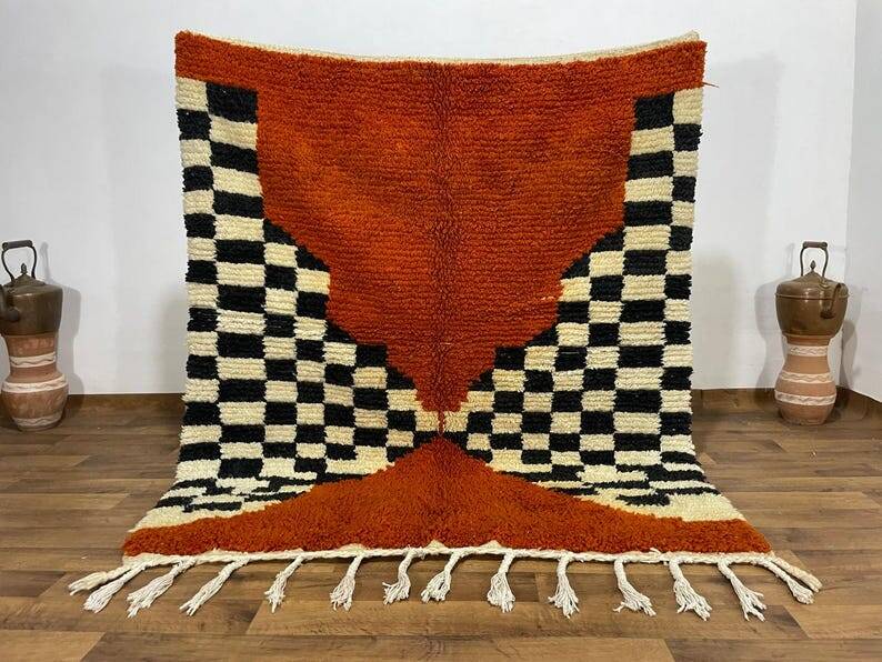 Authentic Handwoven Berber Moroccan Rug 200cmx200cm
