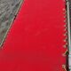 Folding camp bed vintage chaise longue canvas red brand Samti