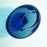 Scandinavian vase in cobalt blue glass