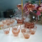 Art Deco Rosaline Liqueur Service - French - Vintage