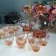 Art Deco Rosaline Liqueur Service - French - Vintage