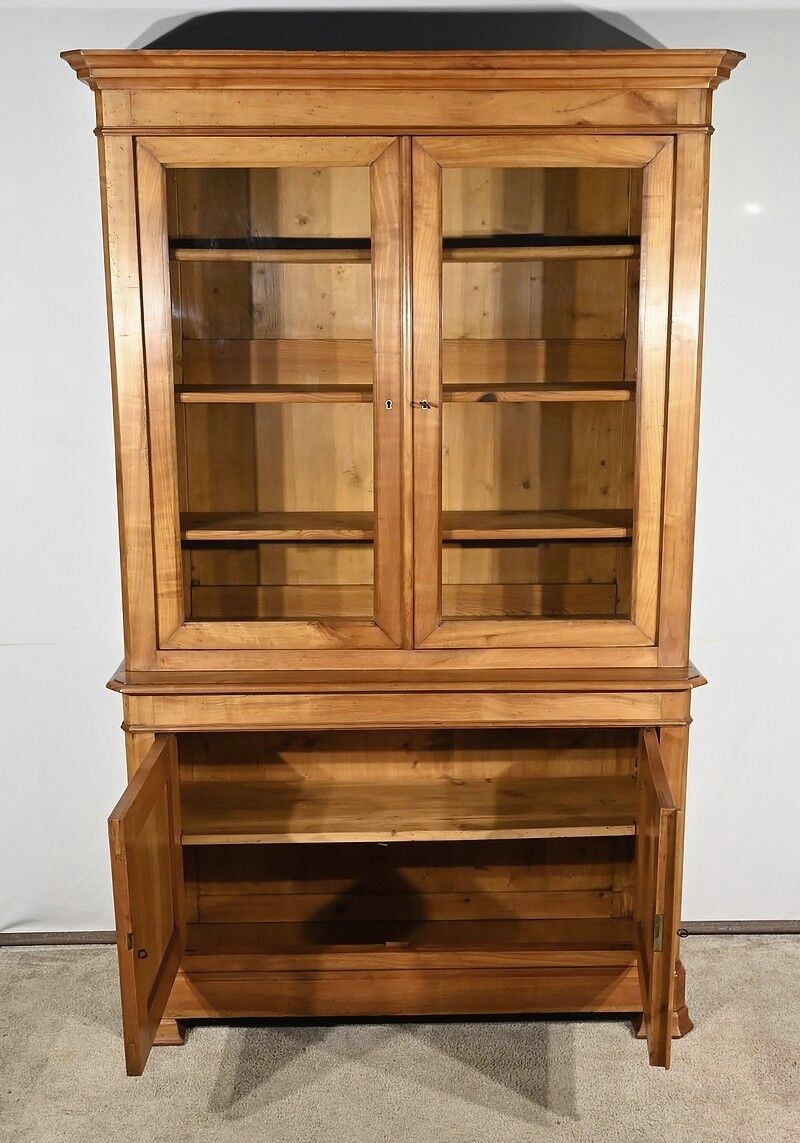 Small two-body library buffet in solid cherry wood – 1900