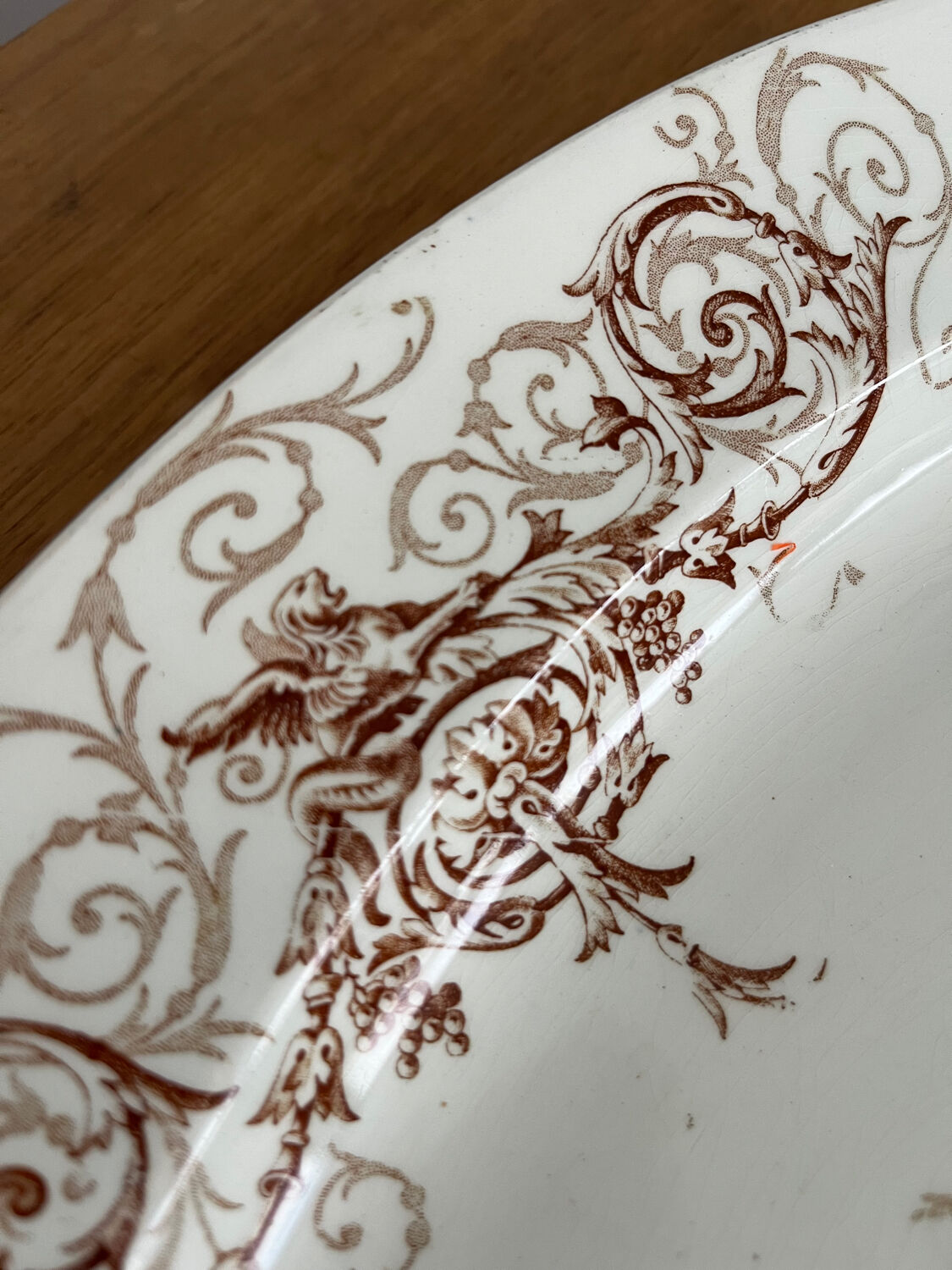 Oval plate "Surcouf" ironstone Lunéville