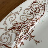 Oval plate "Surcouf" ironstone Lunéville