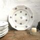 Lot of 6 flat porcelain plates