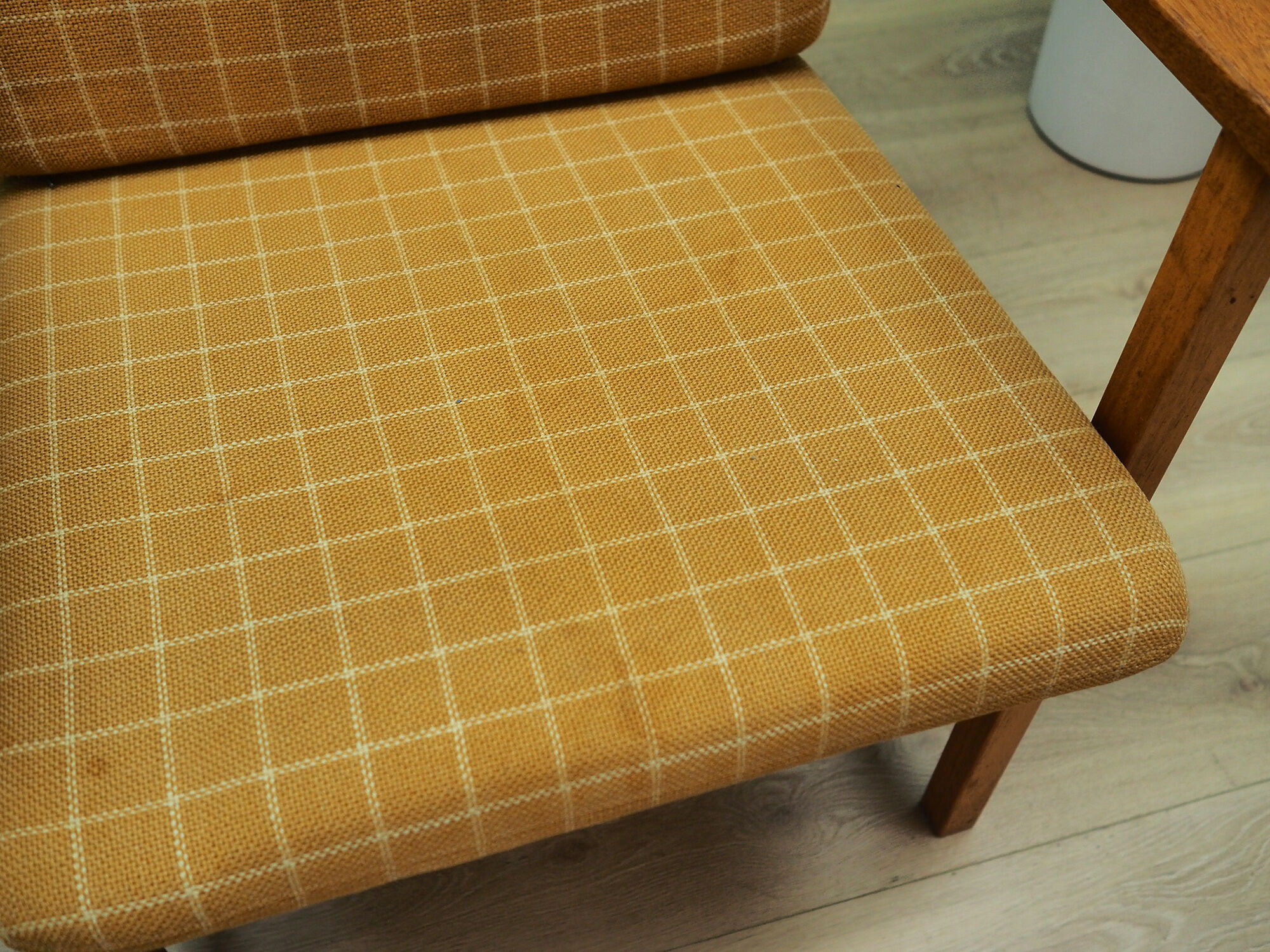 Yellow armchair, Danish design, 1970s, designer: Børge Mogensen