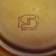 Dessert service of 12 barbotine plates, Sarreguemines, vintage
