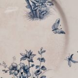 4 assiettes plates en faience de Sarreguemines, Tsarine