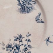 4 assiettes plates en faience de Sarreguemines, Tsarine