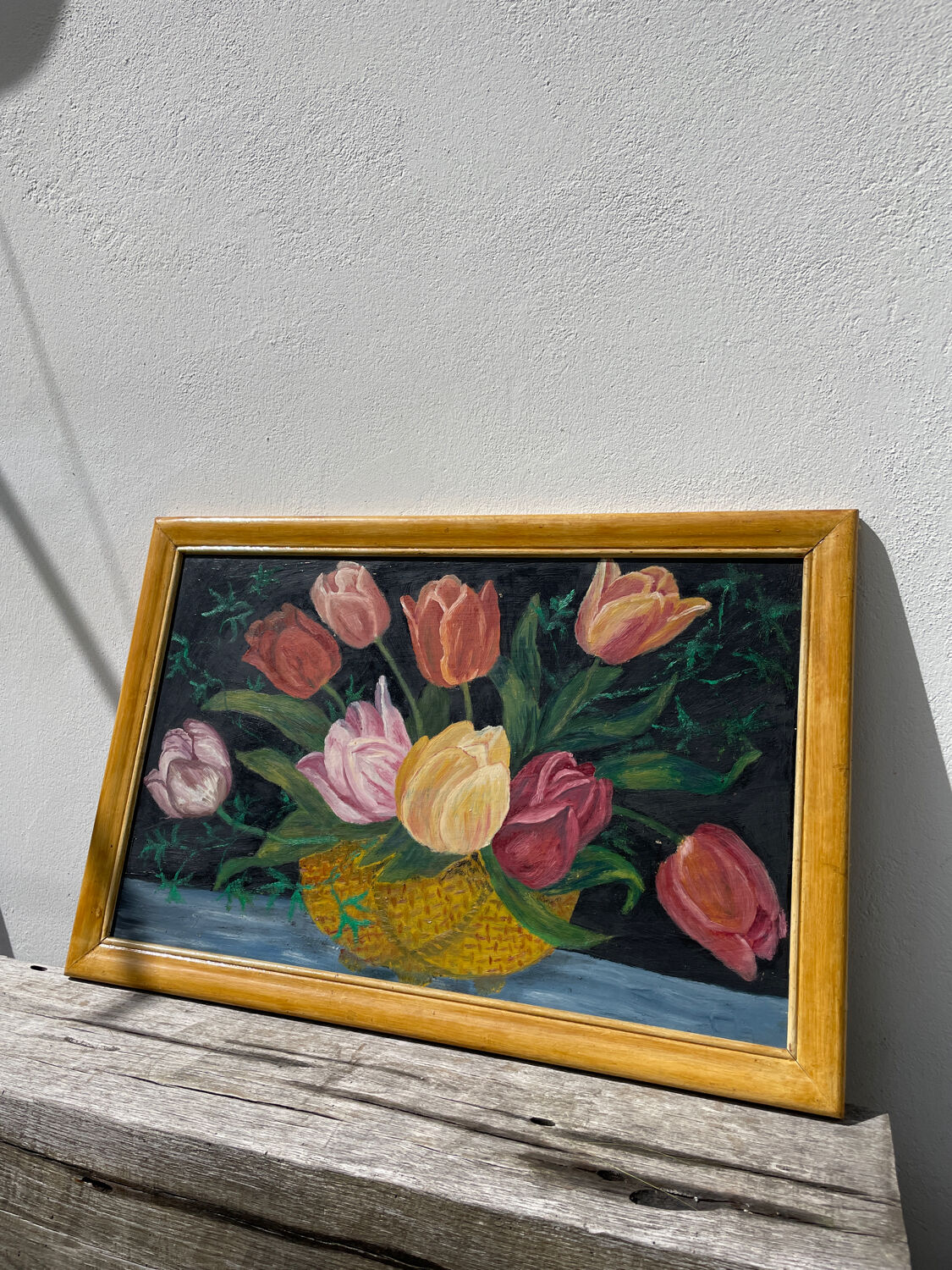 Large flower bouquet painting