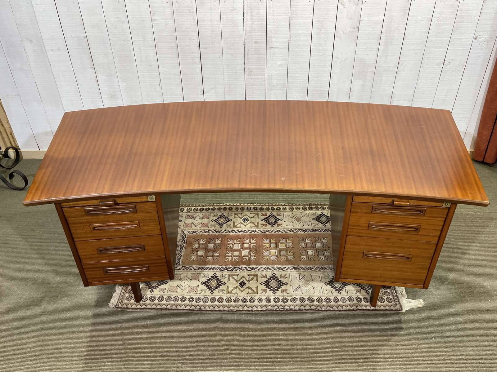 1960s mahogany executive desk - can be dismantled into 3 parts