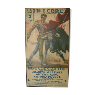 70s bullfighting poster