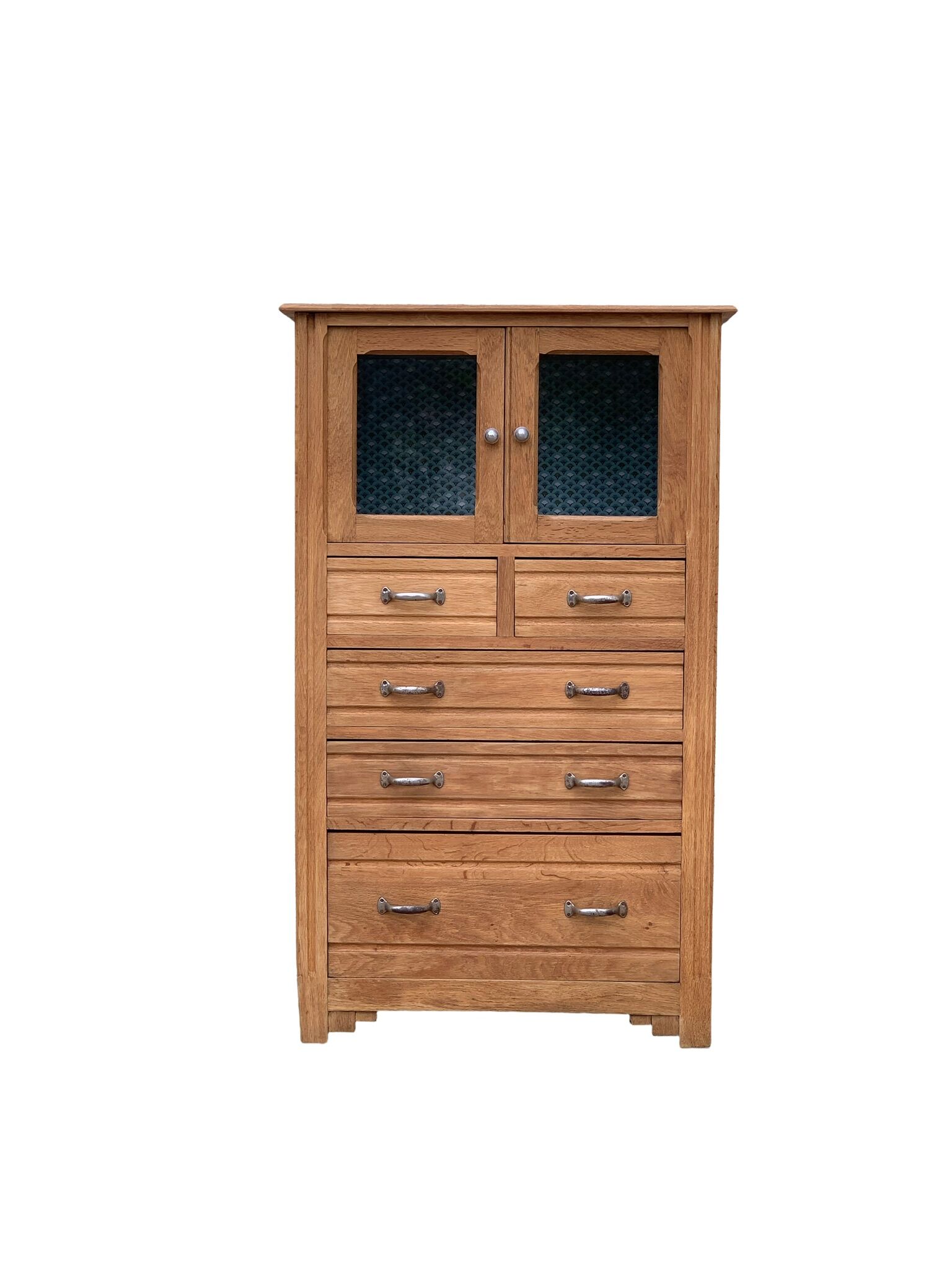 Buffet parisien vitré 1920 bois brut massif