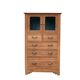 Buffet parisien vitré 1920 bois brut massif