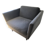 Bo Concept Osaka gray velvet armchair