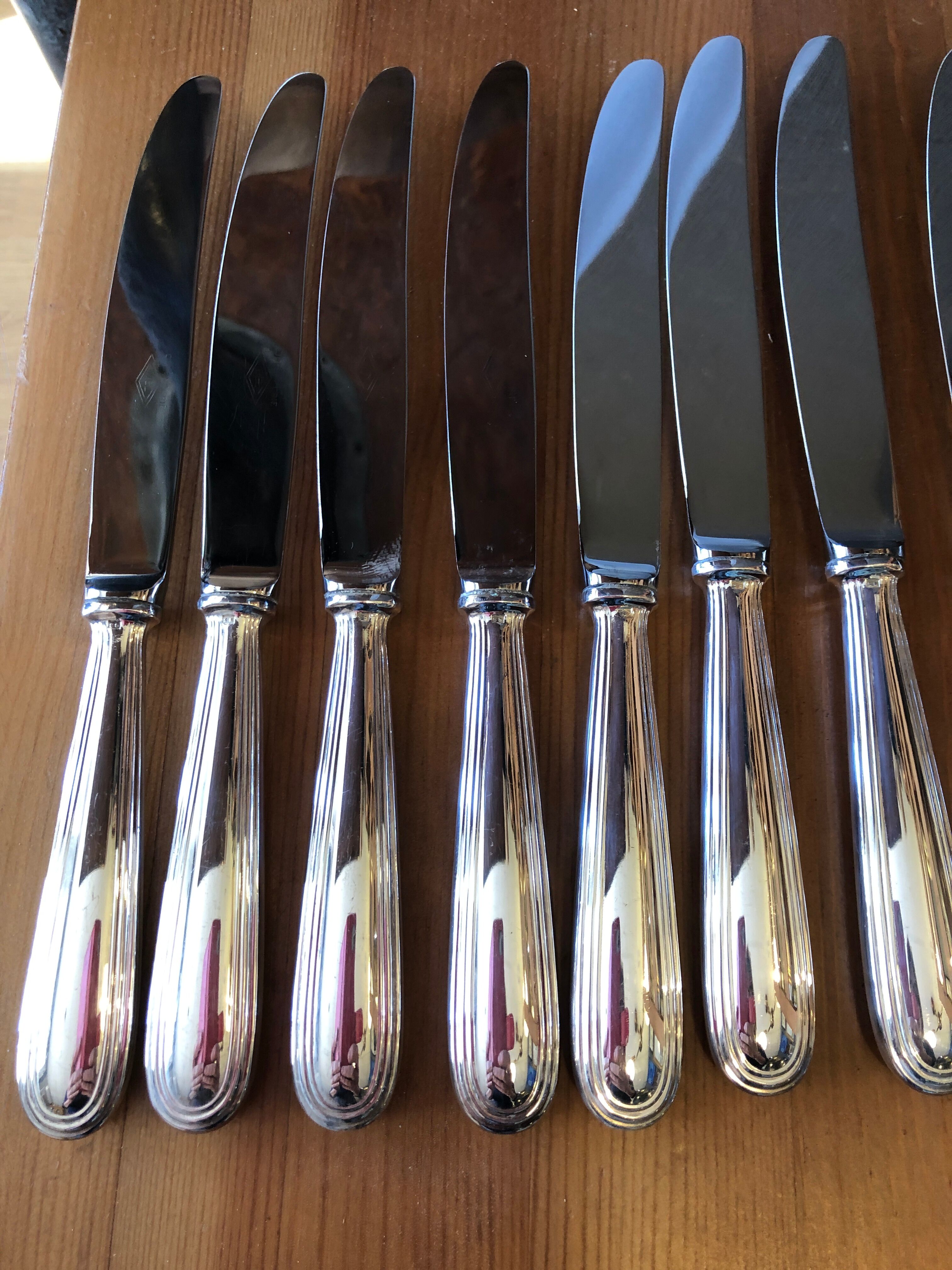 12 silverware knives