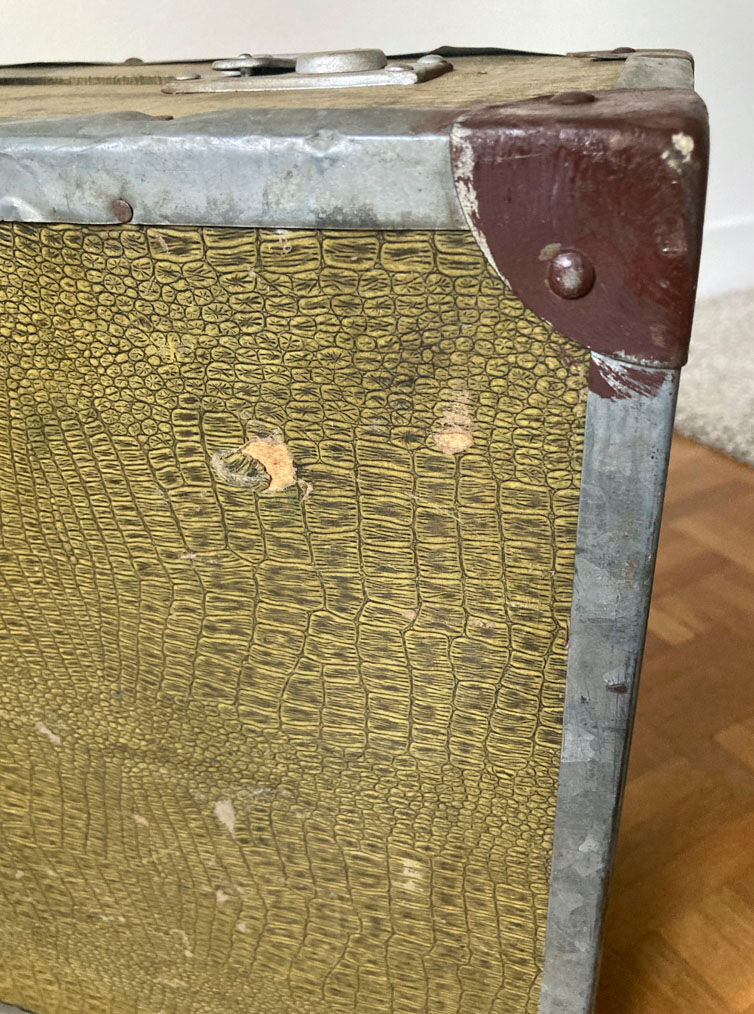 Antique suitcase - vintage travel trunk