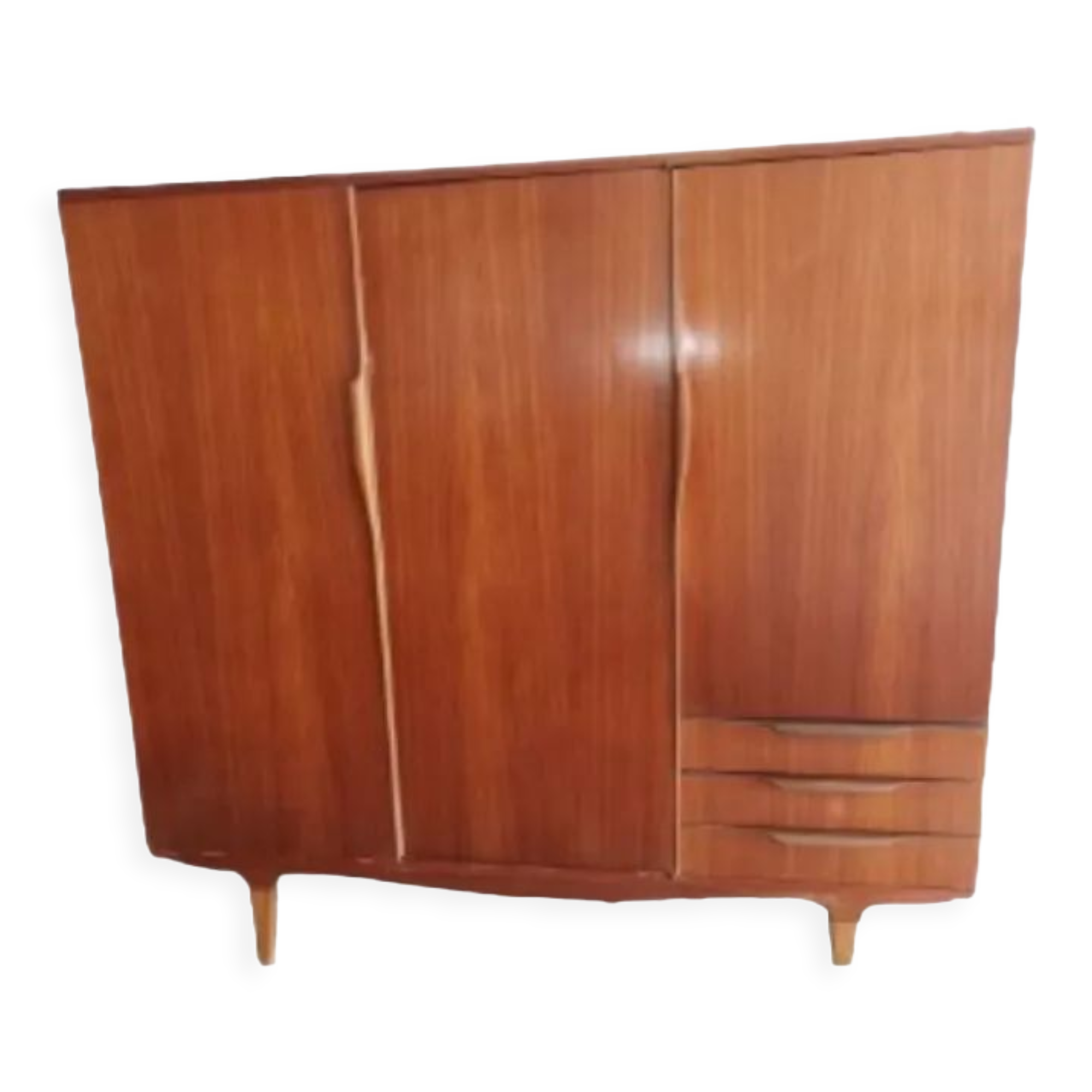 Scandinavian vintage compass leg wardrobe