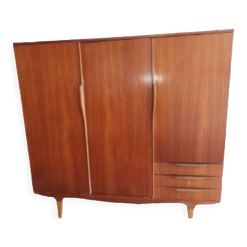 Armoire scandinave à pieds compas vintage