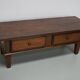Table basse rustique en châtaignier de style campagnard espagnol du XIXe siècle