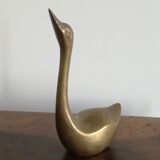 Vintage brass duck
