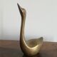Vintage brass duck