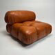 Camaleonda Lounge Sofa in Cognac Leather by Mario Bellini for B&B Italia, 1973, Set of 4