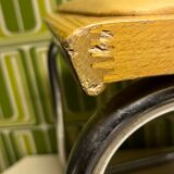 Pair vintage sled reception chairs