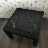 Wood and marble coffee table