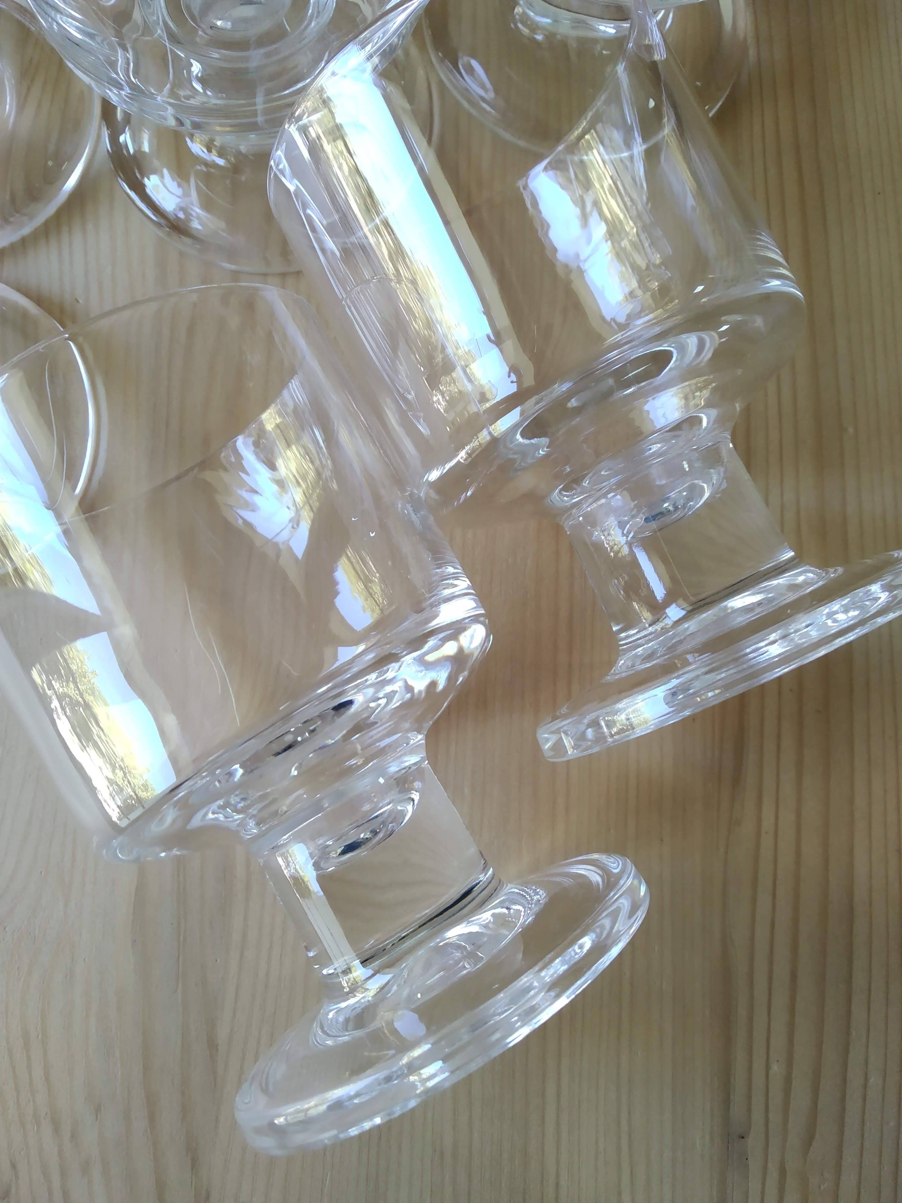 Vintage 70 crystal footed glass from Arques
