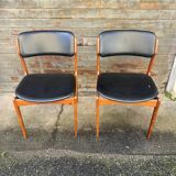 Set of 2 Scandinavian chairs Model 49 by Erik Buch for O.D. Mobler, D