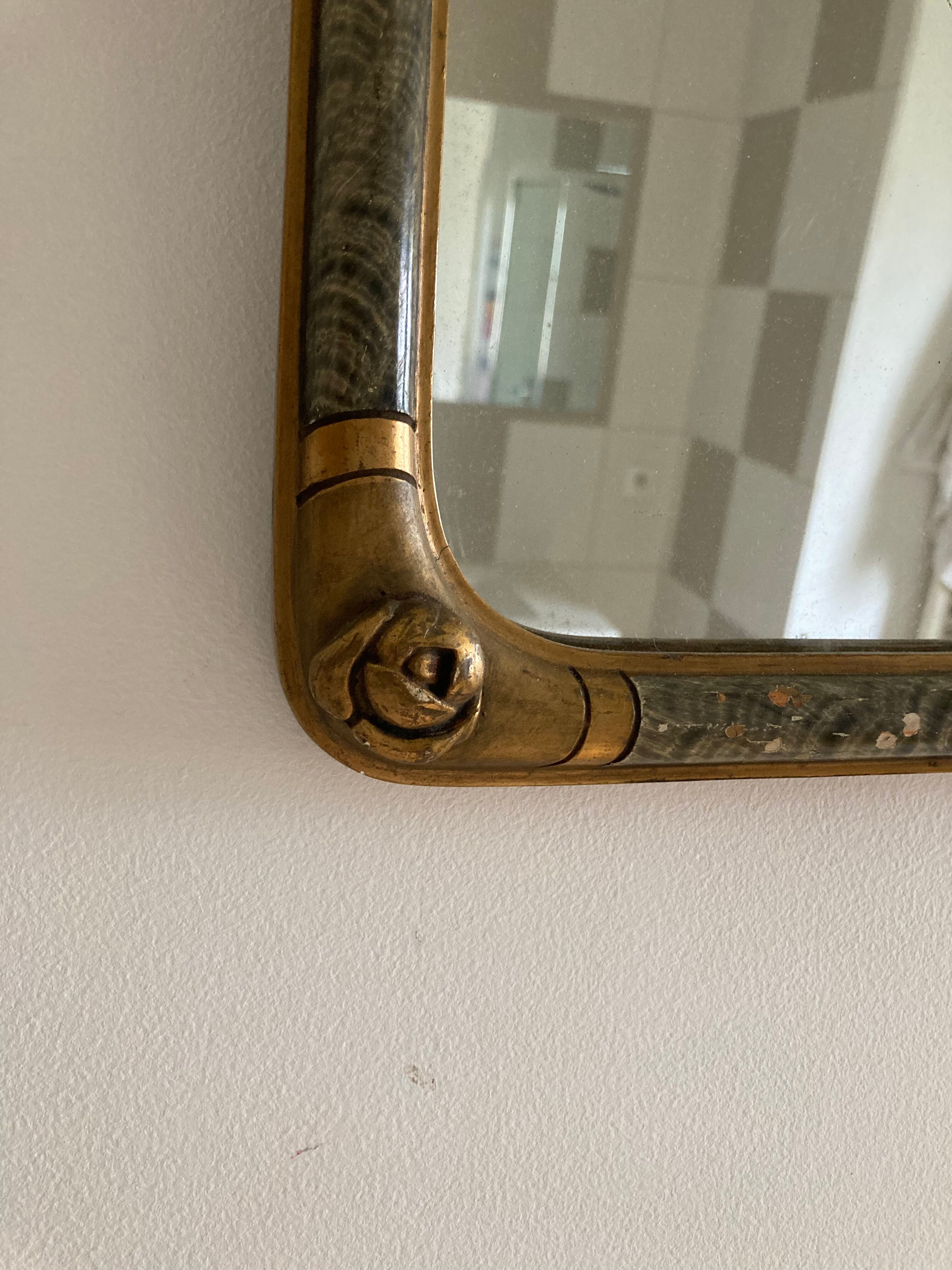 Small art deco mirror 33x46cm