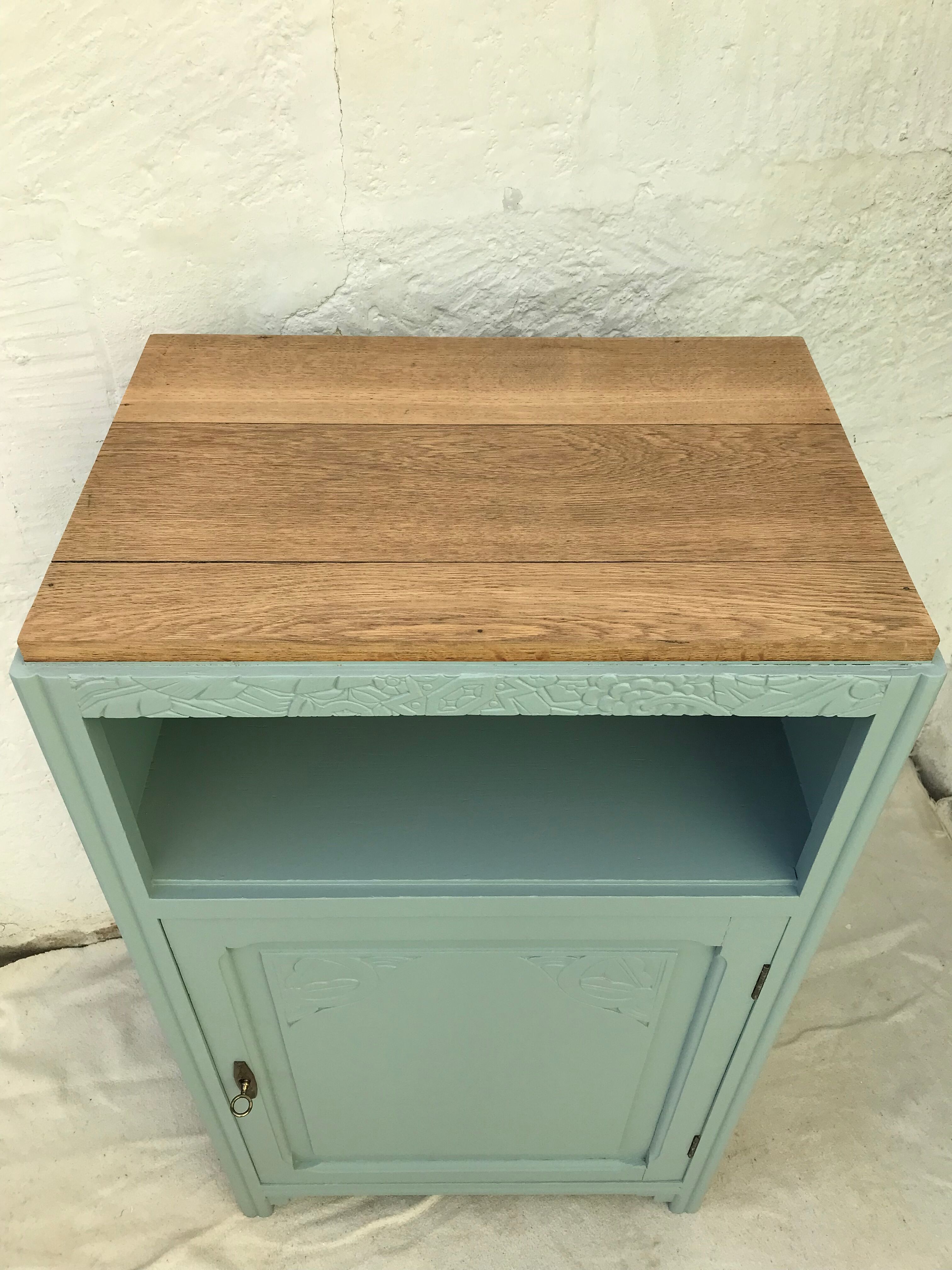 Art Deco sideboard 1 door Almond Green from Ressources