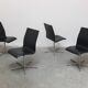 Set of 6 'Oxford' swivel chairs by Arne Jacobsen for Fritz Hansen, 1965