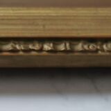 Large Art Deco mirror gilded wood  77x40cm