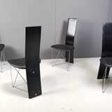 Set of 4 Concorde Dining Chairs with Leather Seats by Torstein Flatøy for Bahus