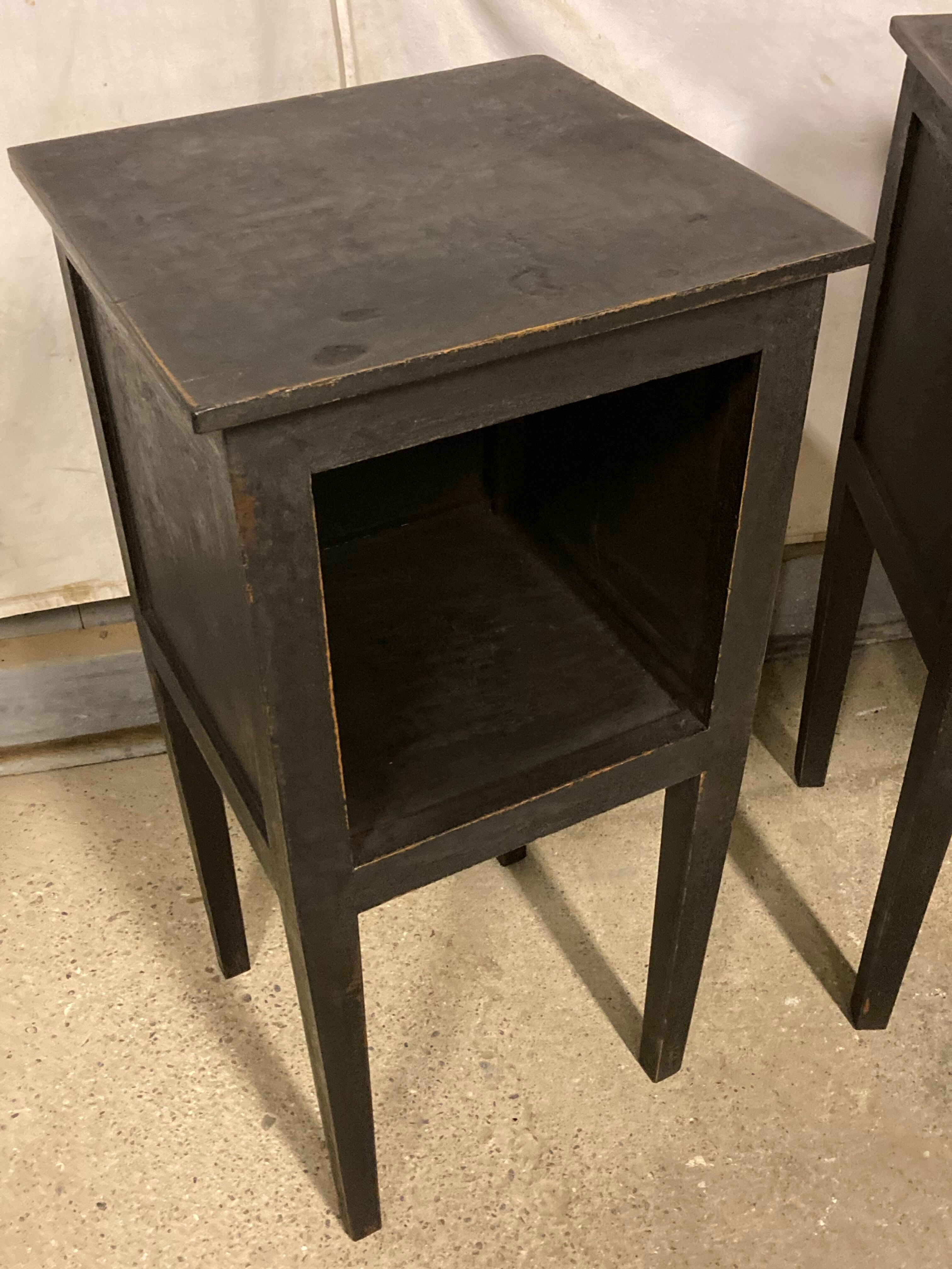 Pair of directoire bedside