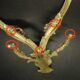 Large pair of Louis XVI style wall sconces from the 19th century - gilded bronze.