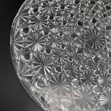 Serving dish and worked glass presentation