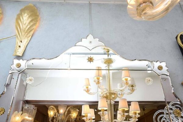 Miroir décoratif noir 1975 110x97cm