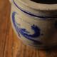 Blue gray Alsace stoneware pot