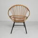 Vintage Rohe Noordwolde bamboo chair, 1960s
