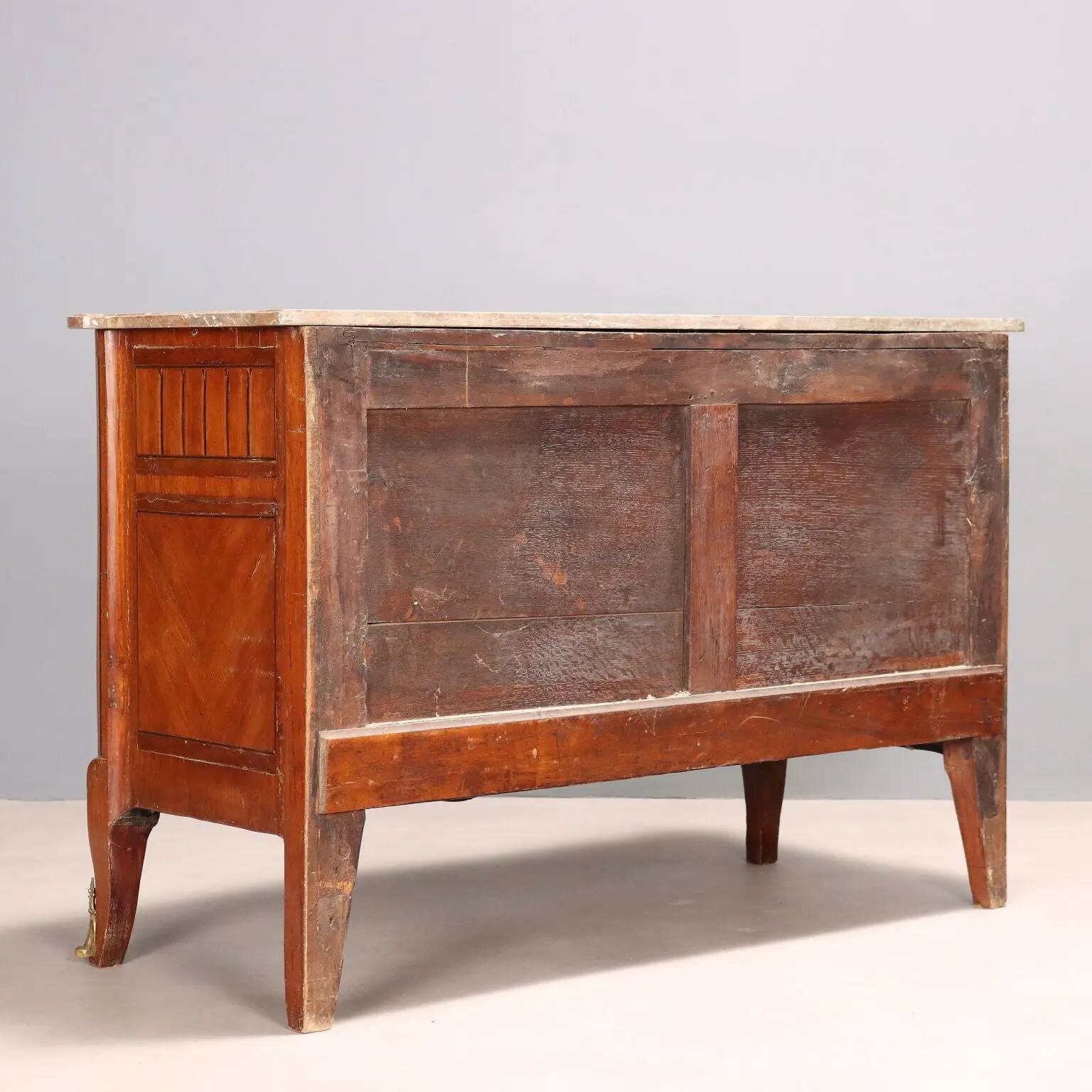 Commode Louis XVI ancienne en acajou et bois de rose, XIXe siècle