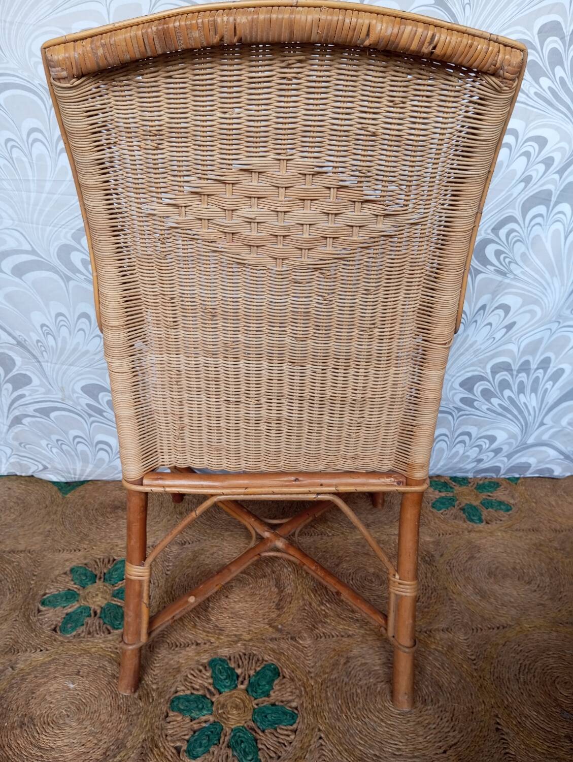 1960s rattan armchair