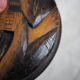 Large blackened wooden box mountain landscape folk art early / mid twentieth