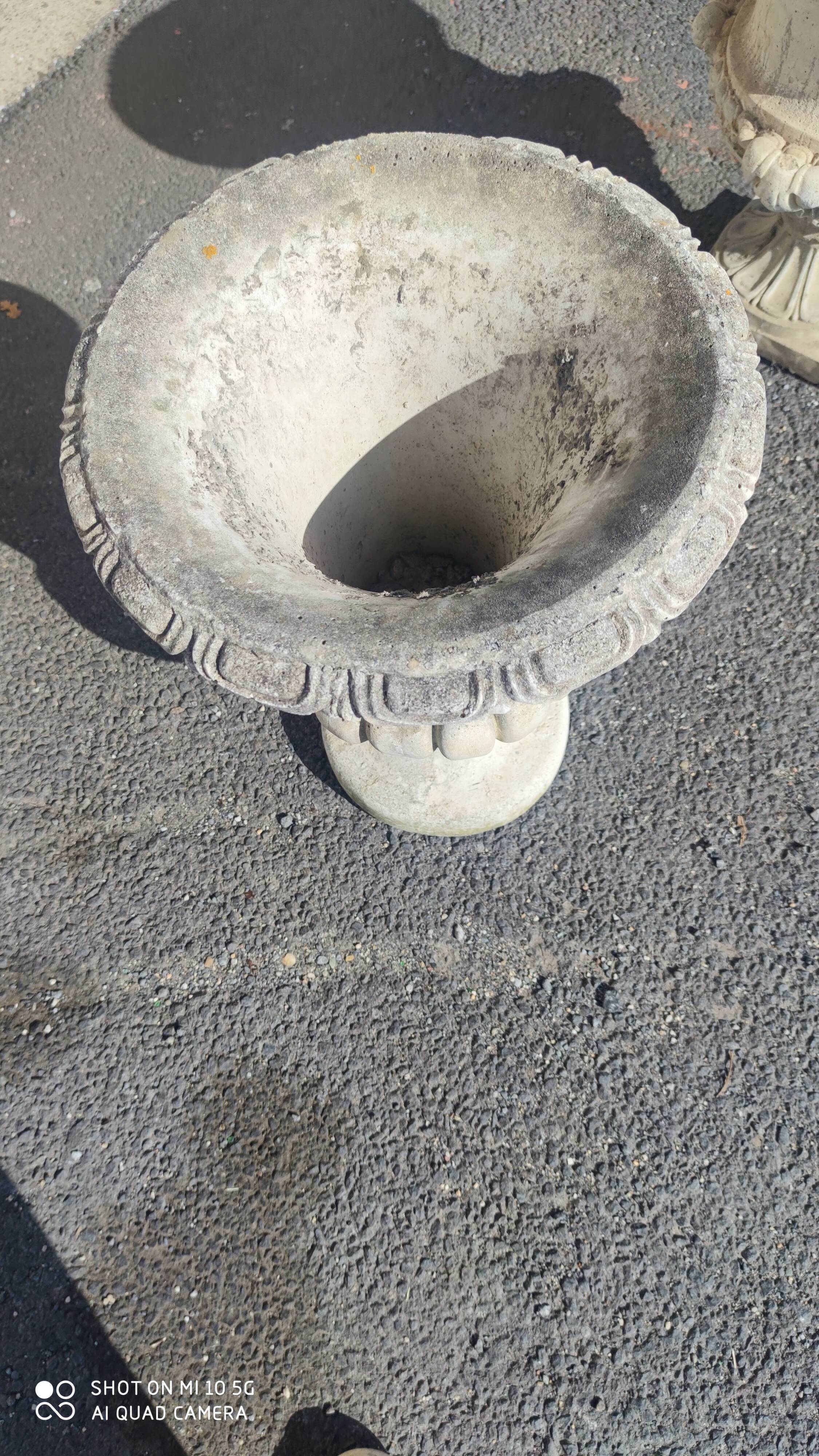 Medici vase in reconstituted stone, circa 1950