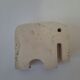 Three elephant statuettes travertine paperweight - Fratelli Mannelli made in Italy - vintage